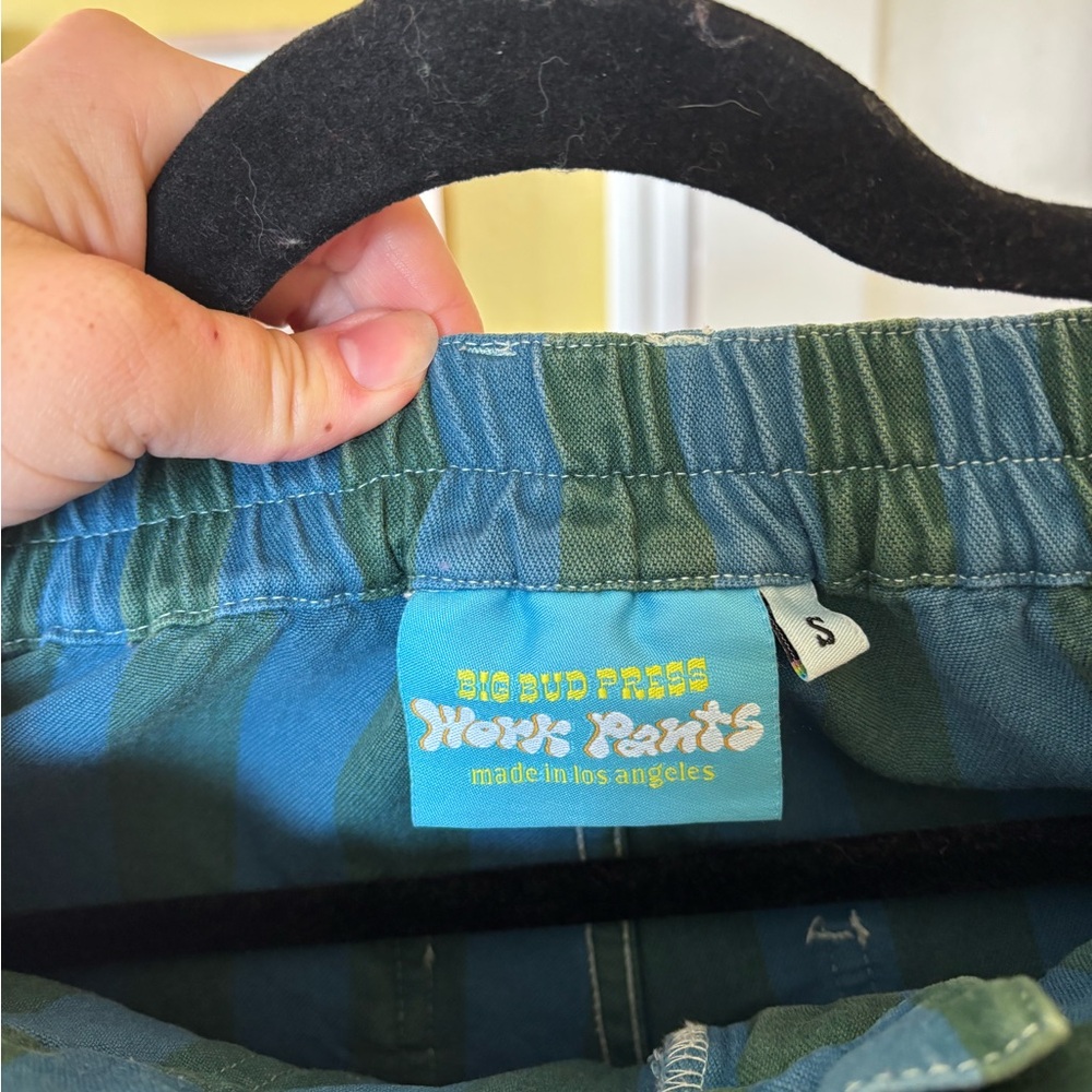 Big Bud Press STRIPE WORK
PANTS - GREEN AND BLUE - Picture 6 of 6